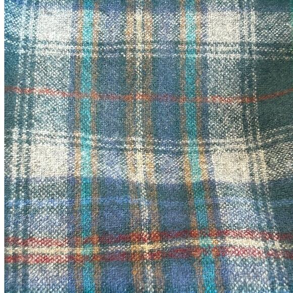 VTG Pendleton Multicolor Plaid Wool News Boy Cap Cabbie Flat Hat Large - Picture 5 of 9